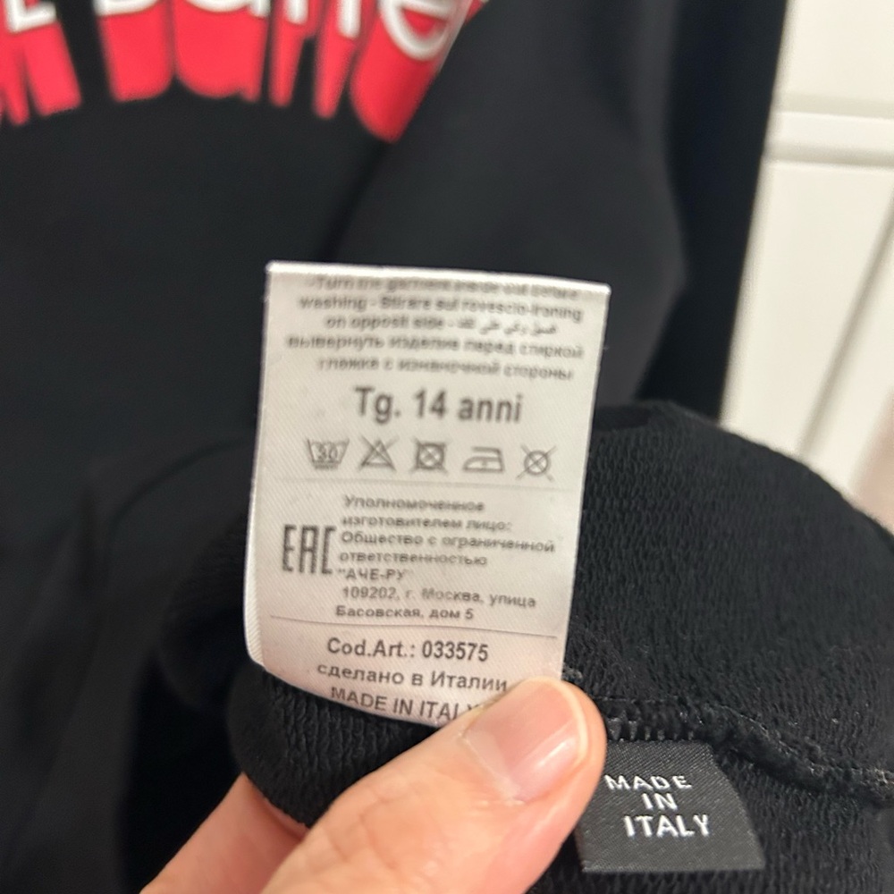 Today’s deal-Neil Barrett Kids Sweatshirt • 14Y (Fits Women XS–S Too!) - Picture 6 of 13